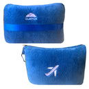 Royal blue travel blanket