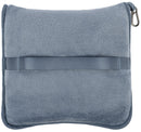 BlueHills Premium Soft Travel Blanket Pillow Airplane Blanket - Grayish Blue