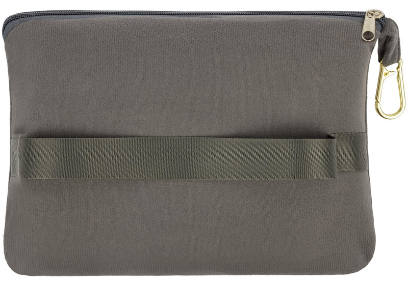 BlueHills Travel Blanket Pillow Compact Lightweight Soft Airplane - Gray