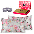 BlueHills 3 Piece Luxury Gift Pure Mulberry Soft Silk Pillowcase - Queen Design