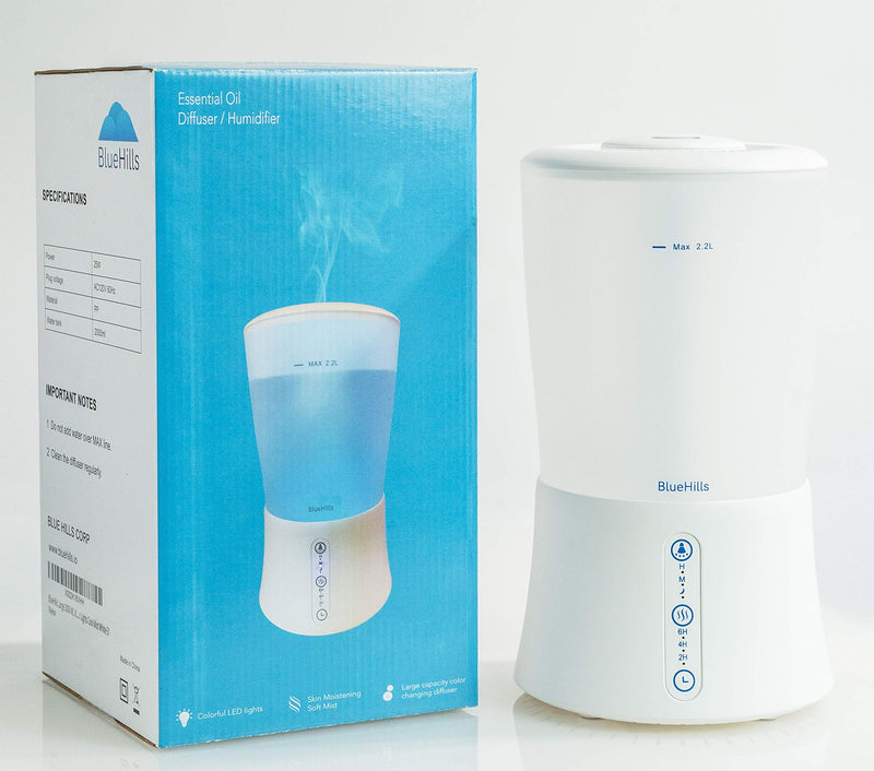BlueHills 2000 ML Premium Humidifier with Essential Oil Diffuser Extra