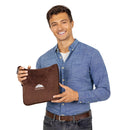 BlueHills Premium Soft Travel Blanket Pillow Airplane - Brown