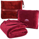 red travel blanket